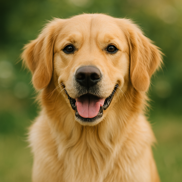 Happy dog from customer review